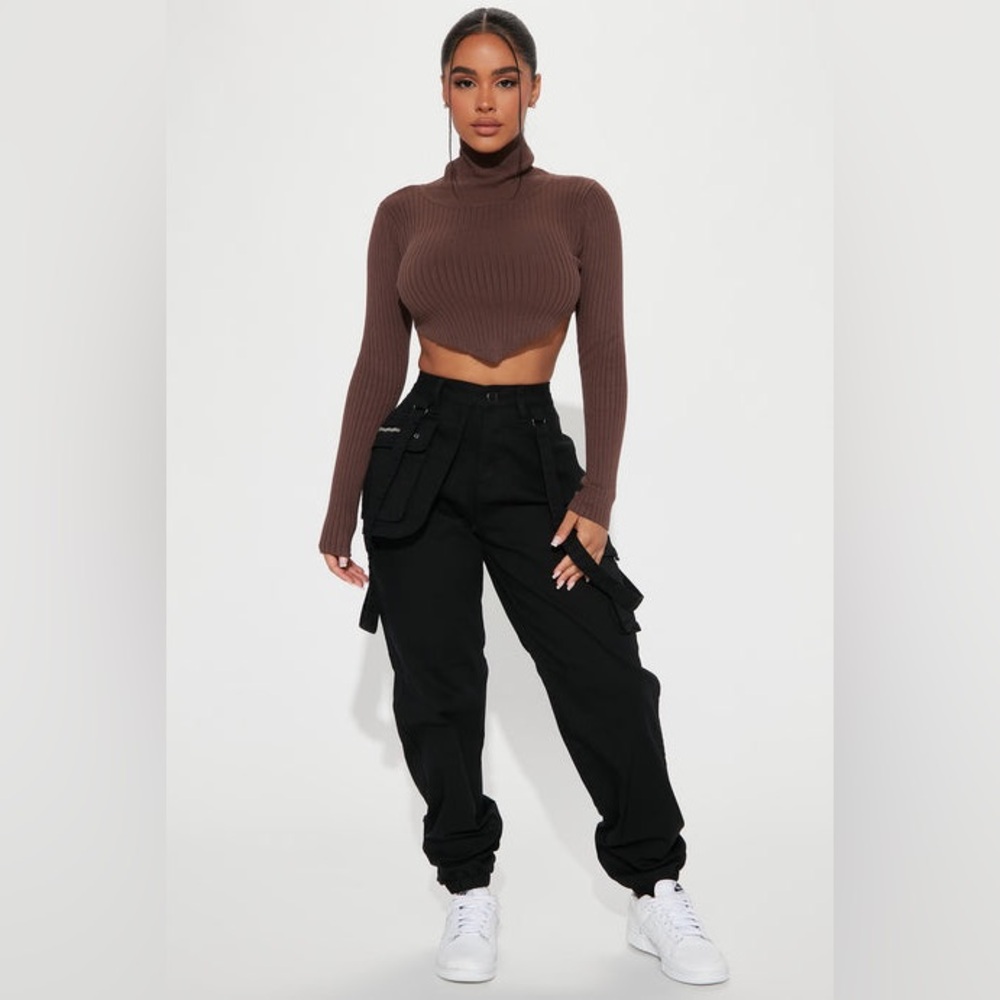 Black Cargo Joggers size M